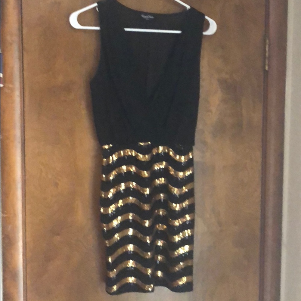 Black dress with sequins